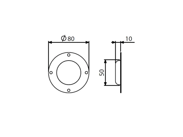 Stacking Dish, silver, 80 mm