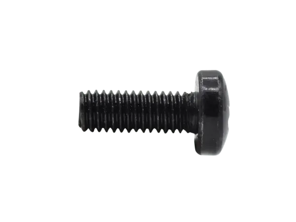 Linsenkopfschraube M6 x 16 mm - schwarz, DIN 7985 / ISO 7045, 4er Packung