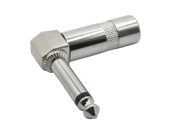 6,3 mm (1/4") Klinkenstecker, gewinkelt, mono