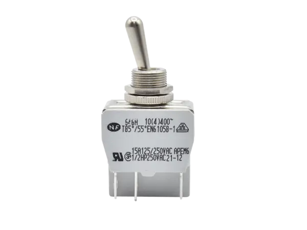 Kippschalter APEM 646 H/2 - 2-Pol Wechsler, EIN-EIN