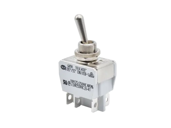 Kippschalter APEM 649 H/2 - 2-Pol Wechsler, EIN-AUS-EIN