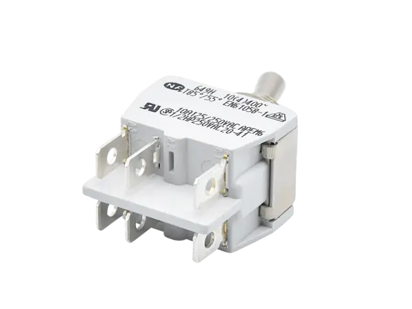 Kippschalter APEM 649 H/2 - 2-Pol Wechsler, EIN-AUS-EIN