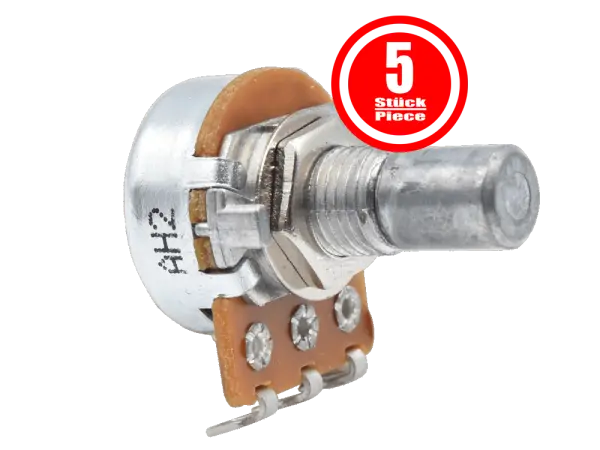 Alpha Potentiometer 100 kOhm log / 16 mm - 5 Stück