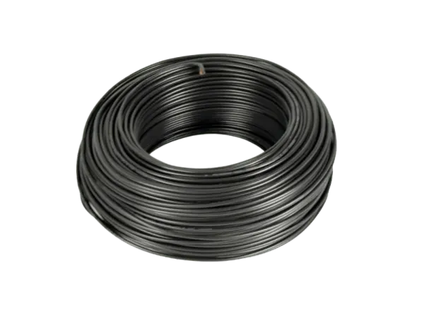 Hook-up wire, 1 mm² solid, 100 m, black