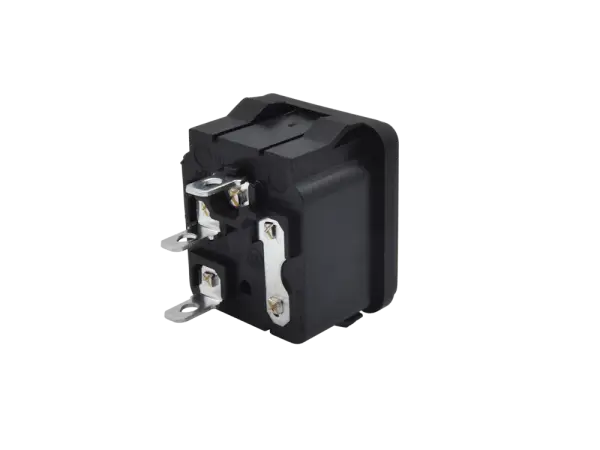 Kaltgeräteeinbaubuchse IEC320 / C14 m. Sicherungshalter, Snap-In