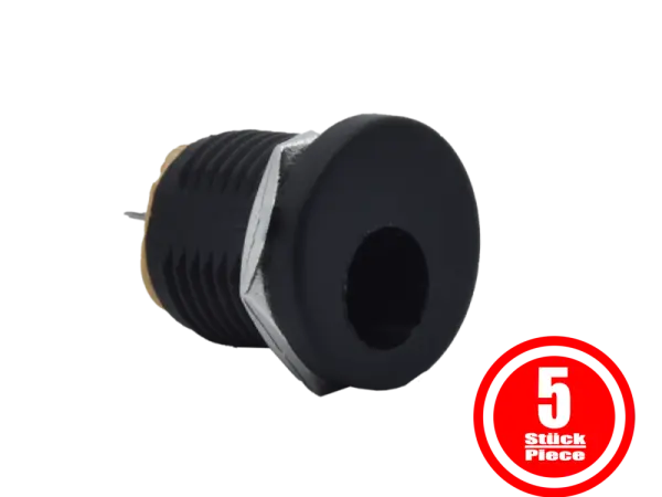 DC Buchse, Fronplattenmontage, 5,5 x 2,1 mm - 5 Stück