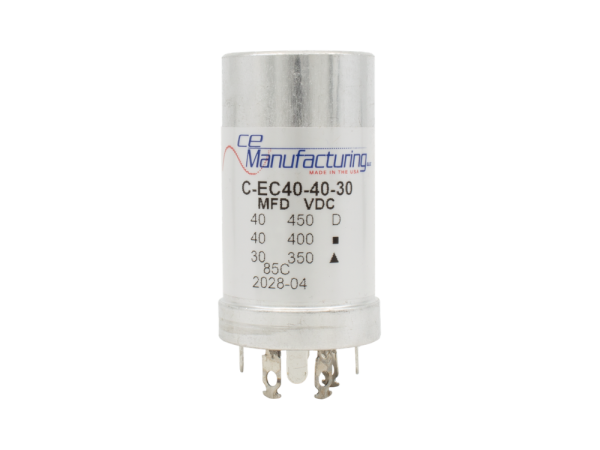 Kondensator, radial 40µF@450V, 40µF@400V, 30µF@350V