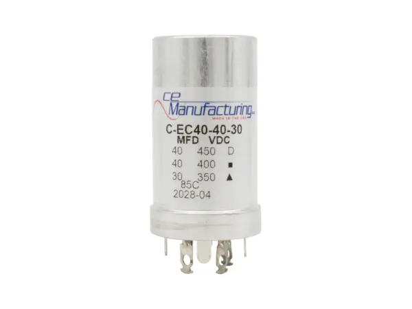 Kondensator, radial 40µF@450V, 40µF@400V, 30µF@350V