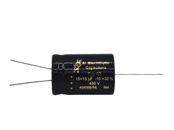 F+T 15+15 µF @ 450 Volt, axial