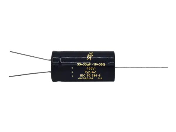 F+T 33+33 µF @ 450 Volt, axial