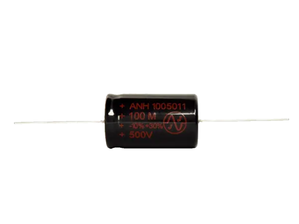 JJ Capacitor 100 µF / 500 V axial