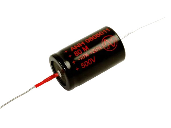 JJ Kondensator 80 µF / 500 V axial