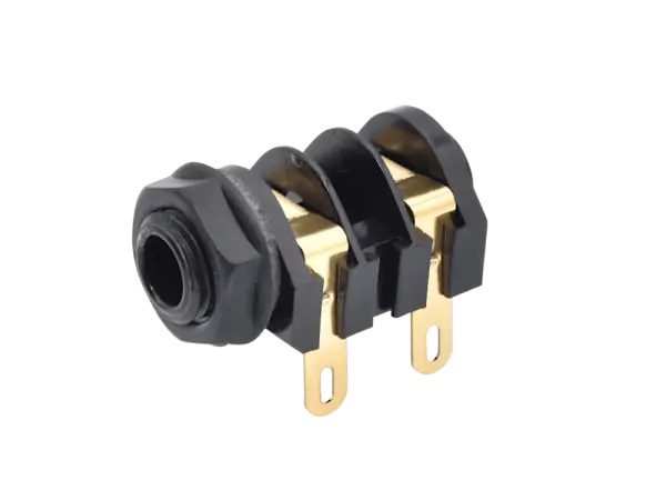 Cliff 11607 6,3 mm mono jack, gold plated