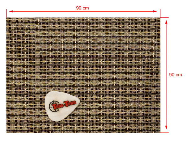 Grillcloth Fender Black-White-Silver AGED - 90 x 90 cm