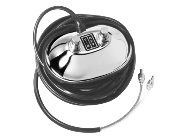 Footswitch Fender® Vintage-Style, 2-Button, chrome