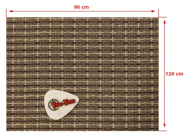 Grillcloth Fender Black-White-Silver AGED - 120 x 90 cm