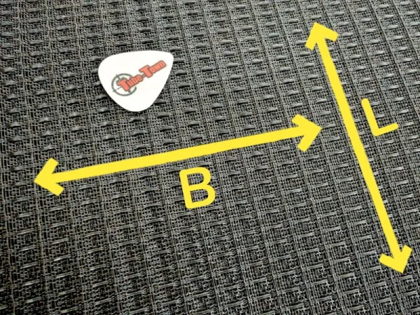 Grillcloth Fender-Style black - 74 x 100 cm