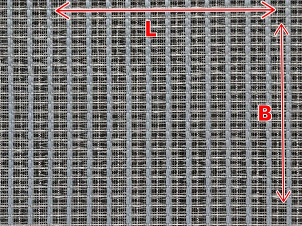 Grillcloth Fender-Style Blue-White-Silver - 74 x 100 cm