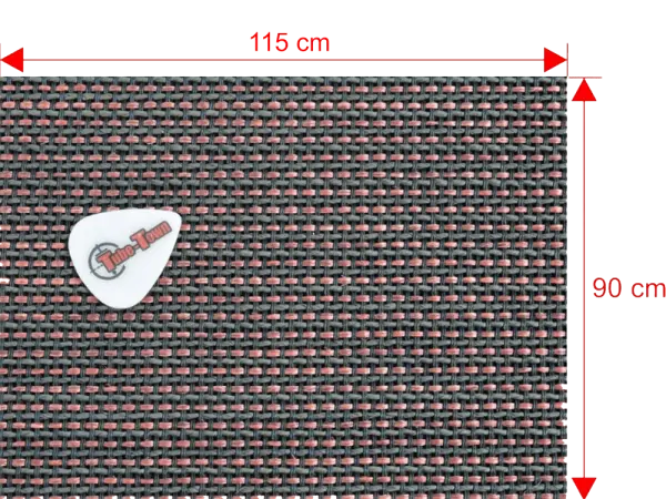 Frontbespannung Tube-Town Black & Red - 90 x 115 cm