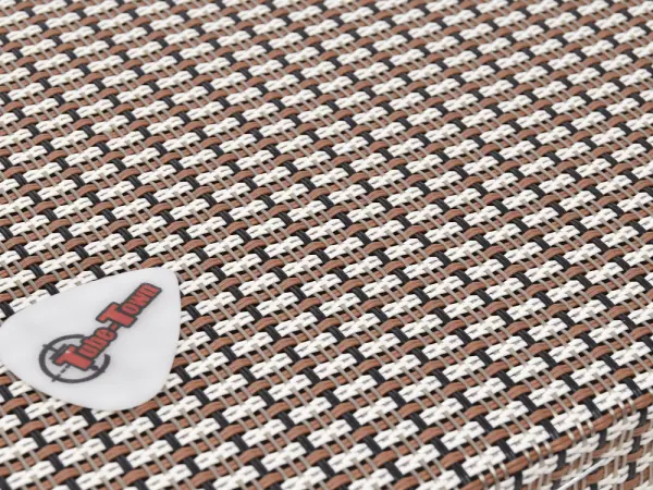 Grillcloth Tube-Town B2W - Black-Brown-White - 75 x 100 cm