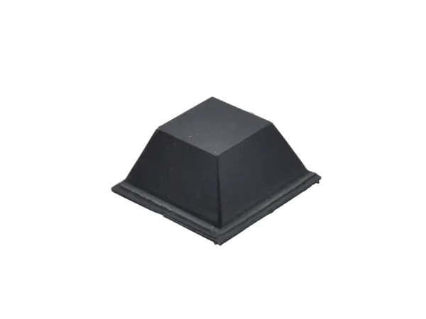 Gummifüsse Rechteckig groß, selbstklebend, schwarz - 24 Stk.