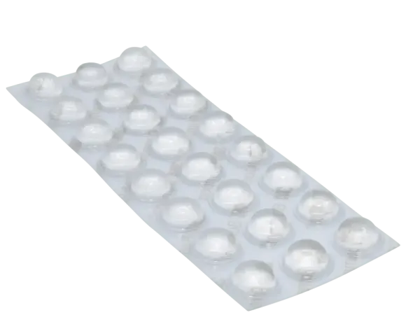 Rubber Feet round, self-adhesive, clear - 24 pcs.