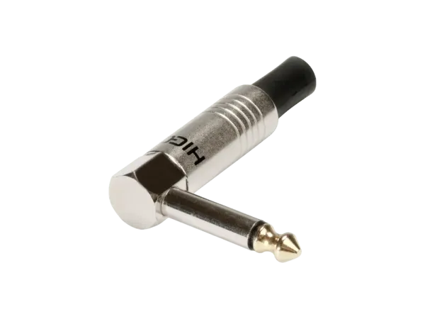 HICON J63MA01, Jack plug mono, angled, silver