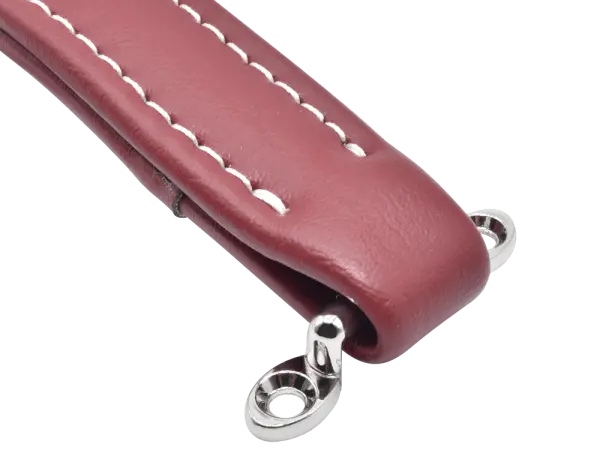 Koffergriff aus Kunstleder, rot