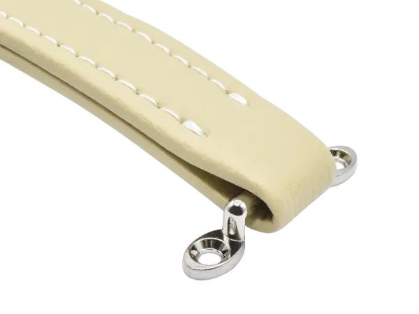 Case Handle imitation leather, creame