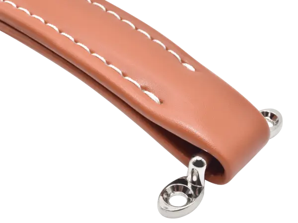 Case Handle imitation leather, light brown