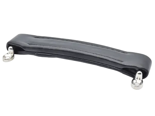 Koffergriff aus Kunstleder, kurz, schwarz