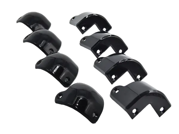 Marshall® Stil Gehäuse Ecken, schwarz - 8er Satz