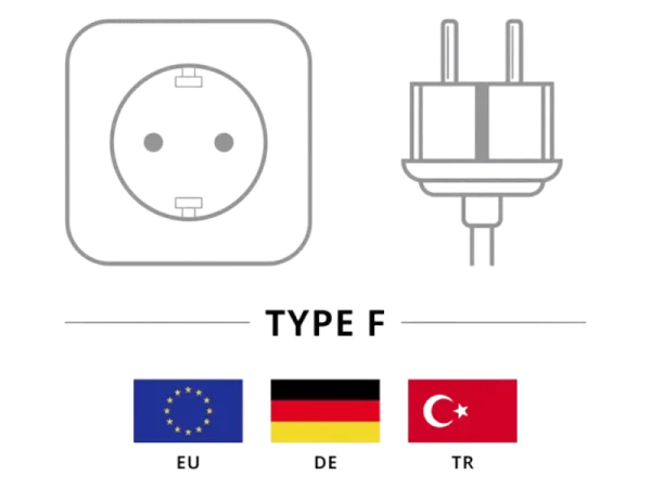 IEC Cord, 1 m , angled, black, (3 x 0.75 mm²)