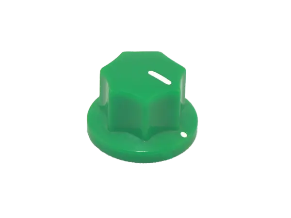 Knopf Classic geriffelt, grün