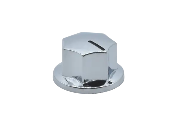 Knopf Classic geriffelt, silber glänzend