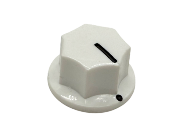 Knob Classic Fluted, white
