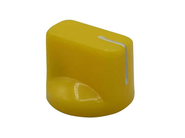 Knob Classic Pointer - Yellow