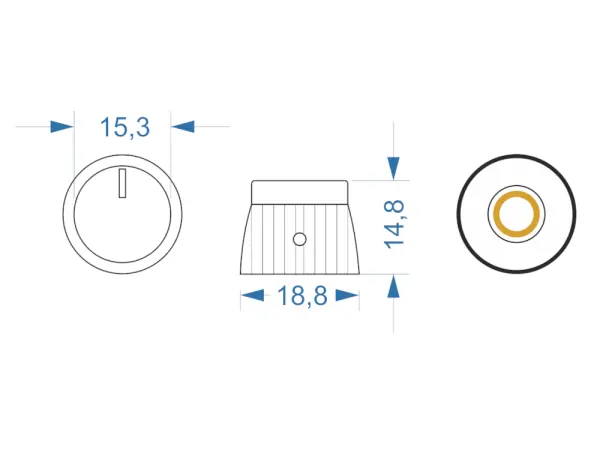 Marshall Stil Knopf Gold