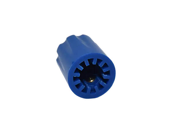 Knob Fluted Miniatur, blue