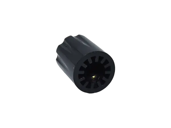 Knob Fluted Miniatur, black