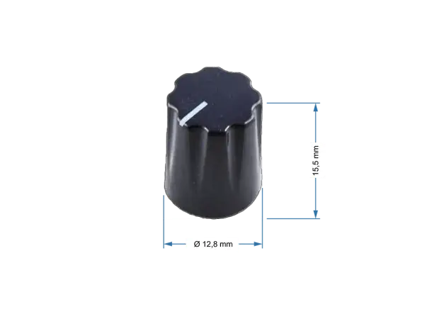 Knob Fluted Miniatur, blue