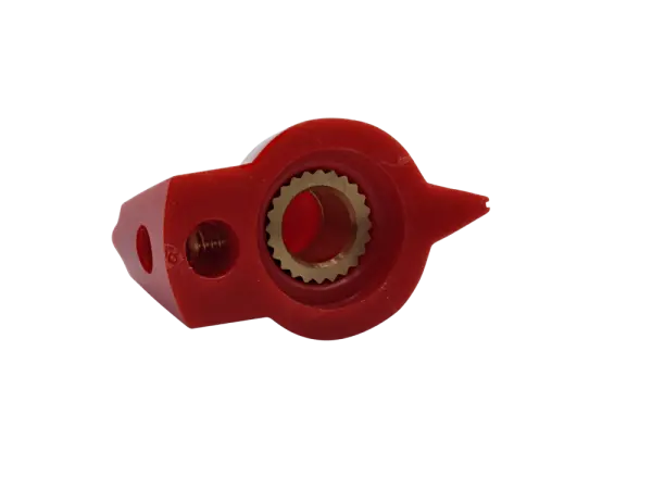 Knopf Chickenhead gewölbt, rot