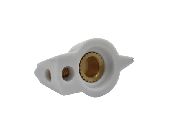 Knopf Chickenhead gewölbt, weiß