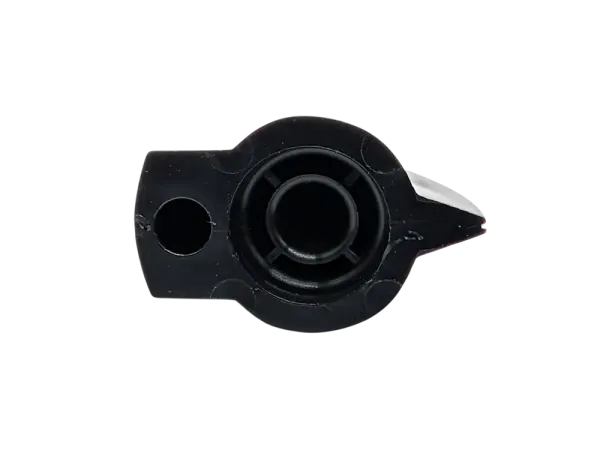 Knob Chickenhead Raised, Knurled Shaft, black