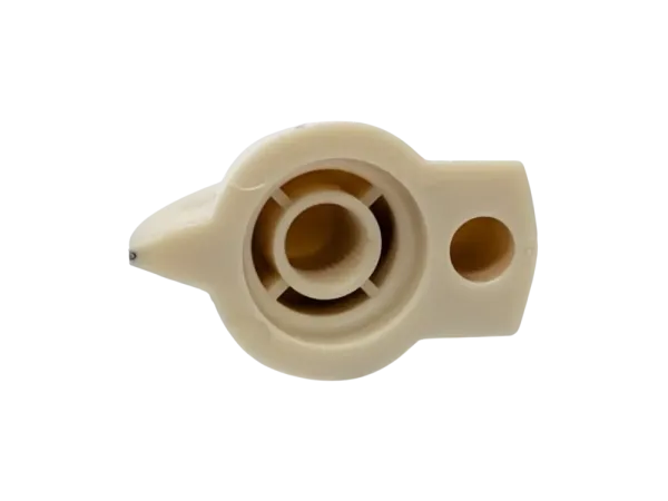Knob Chickenhead Raised, Knurled Shaft, cream