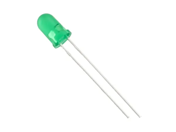 LED 5 mm green, 5V
