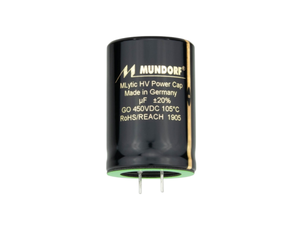 Mundorf MLytic HV Kondensator, radial 22 µF @450 V