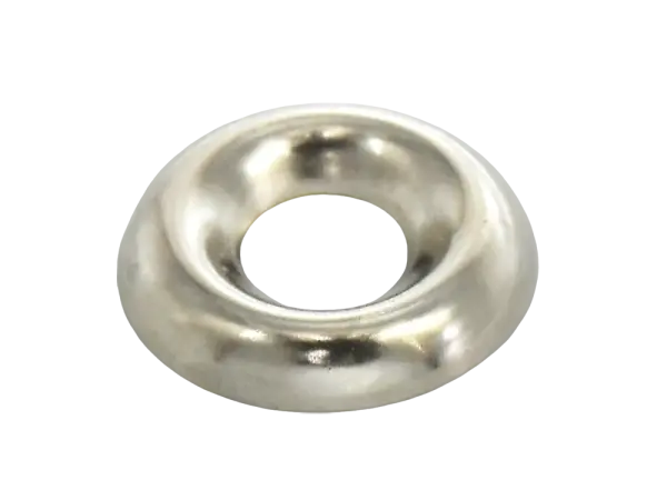 Zierrosette Blackface Style, Edelstahl, gross - 12er Pack