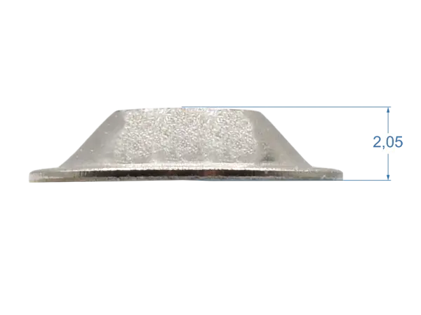 Decorative Washer Fender style, silver, small - Brown & Blond Era, pack of 12