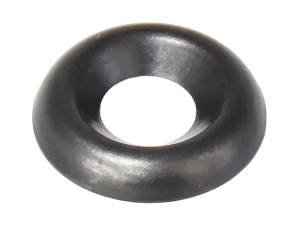 Zierrosette, schwarz, groß - 12er Pack